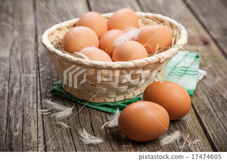 Fresh organic eggs 17474605