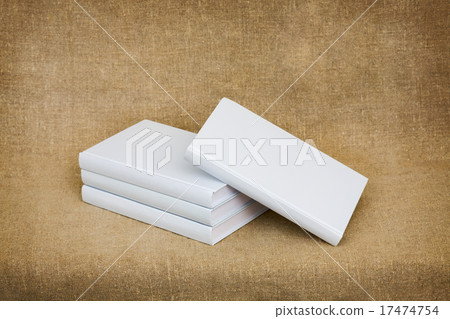 Books with light covers against a sacking Books with light covers against a sacking 17474754