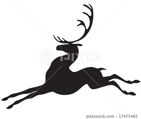 Silhouette deer Silhouette deer 17475465