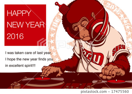 2016 New Year's card _ Monkey's DJ 17475560