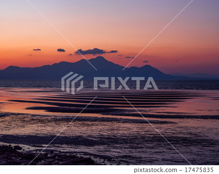 Dusk of the coast of Okinawa 17475835