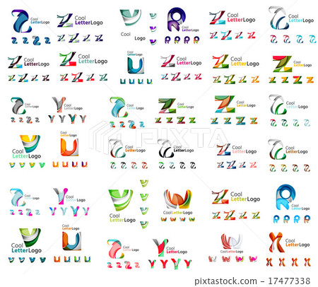 Mega set of letter logos 17477338