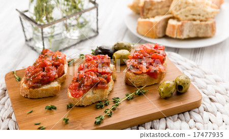 Bruschetta with olives 17477935