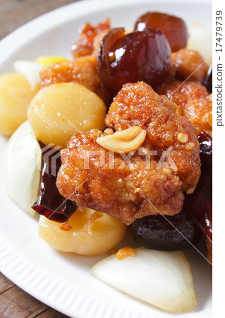 Stir fired chicken with cashew nuts. Stir fired chicken with cashew nuts. 17479739