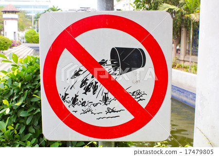 Sign stop release the fish. 17479805
