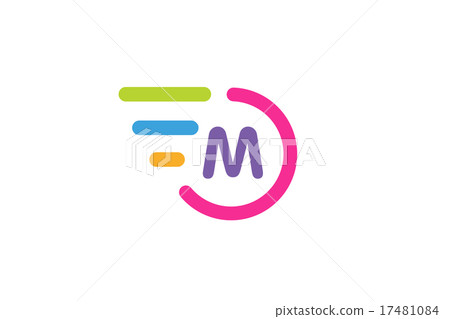 Fast line circle logo M rings monogram Fast line circle logo M rings monogram 17481084