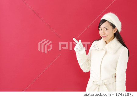 Young lady · red back 17481873