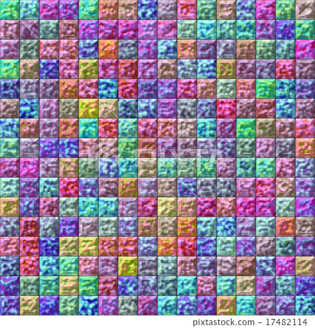 Colorful glazed tiles seamless generated texture 17482114