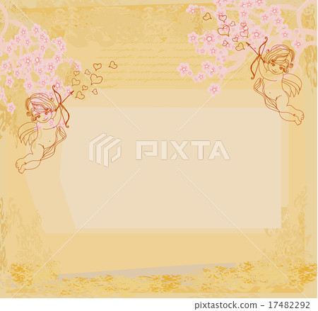 happy valentines day card with cupids happy valentines day card with cupids 17482292