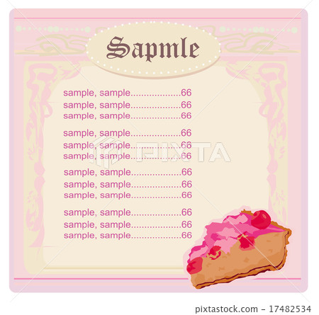 menu coffee shop and restaurant 17482534