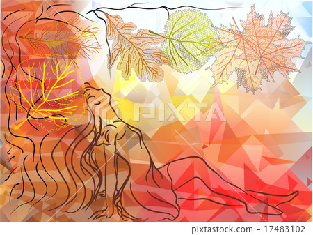woman and autumn woman and autumn 17483102