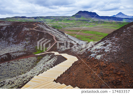 Grabrokarfell viewed from Grabrok crater, Iceland Grabrokarfell viewed from Grabrok crater, Iceland 17483357