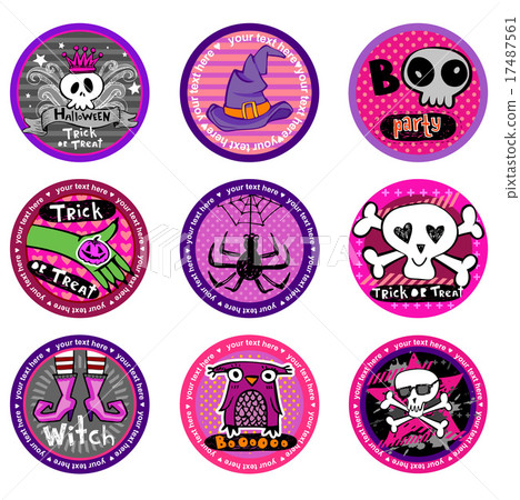 Hallooween Vector drink coasters Hallooween Vector drink coasters 17487561