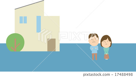 Water damage illustration Water damage illustration 17488498