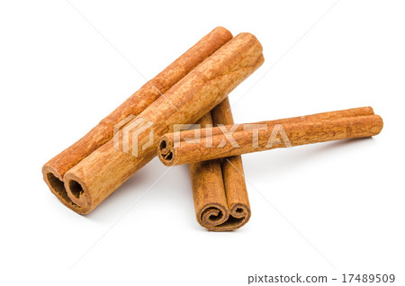 Cinnamon sticks  isolated on white background 17489509