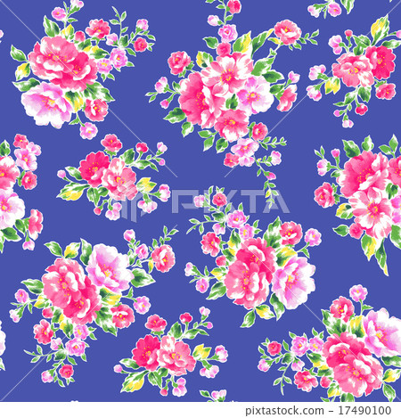 Seamless flower pattern Seamless flower pattern 17490100