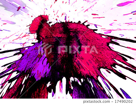 Background with a bright color blots 17490202