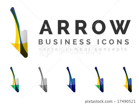 Set of arrow logo business icons 17490521