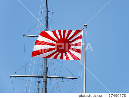 朝日國旗是海上自衛隊的軍艦旗幟 17490578
