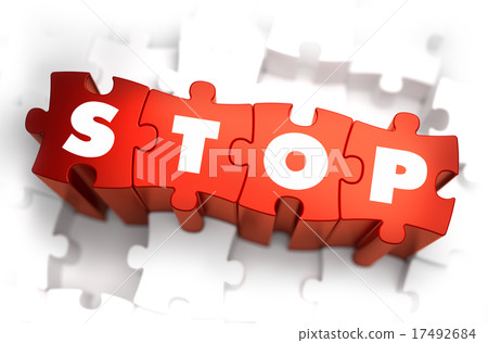 Stop - Text on Red Puzzles. Stop - Text on Red Puzzles. 17492684