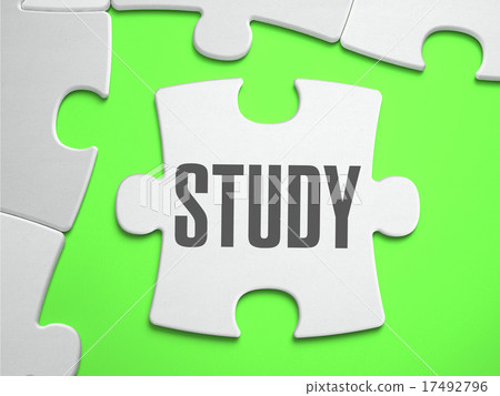 Study - Jigsaw Puzzle with Missing Pieces. Study - Jigsaw Puzzle with Missing Pieces. 17492796