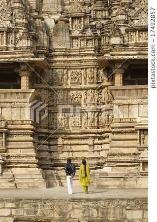 Tourists at Khajuraho Tourists at Khajuraho 17492857