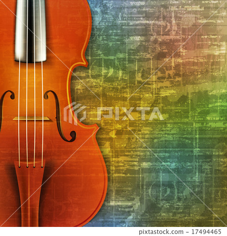 abstract grunge background with violin 17494465