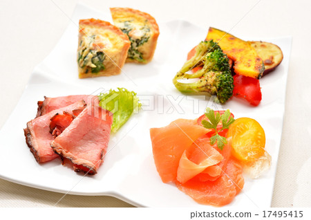 西式開胃菜（開胃小菜）圖像。 17495415