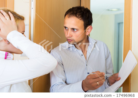 Businessman trying to collect money 17496968