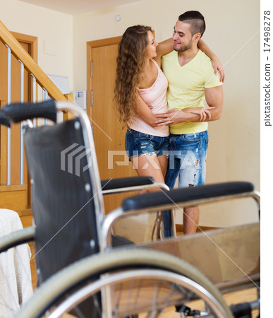 social worker assisting girl during rehabilitational period 17498278