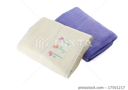 towel on a white background. towel on a white background. 17501217