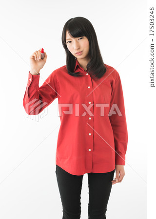 長頭髮 長髮 油墨 17503248