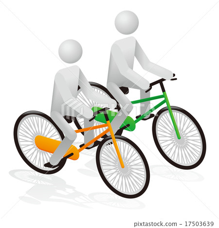 自行車平行的素描圖 自行車平行的素描圖 17503639