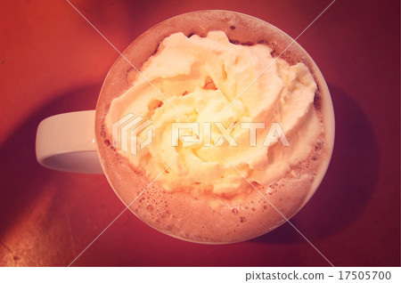 Coffee mocha with cream - vintage effect. Coffee mocha with cream - vintage effect. 17505700
