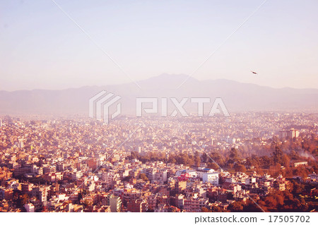 Kathmandu city view from Swayambhunath Temple. 17505702