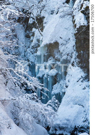 Yuzawa Taki (Niigata Prefecture Yuzawa Town) became an ice waterfall Yuzawa Taki (Niigata Prefecture Yuzawa Town) became an ice waterfall 17506700
