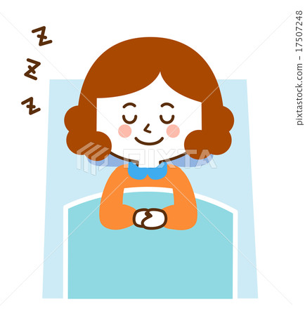 Cute woman sleeps 17507248