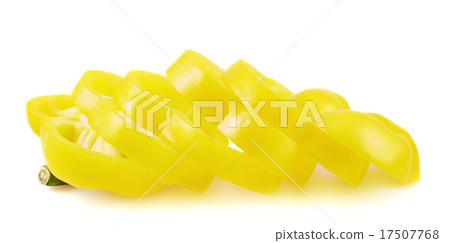 Sweet yellow bell pepper isolated Sweet yellow bell pepper isolated 17507768