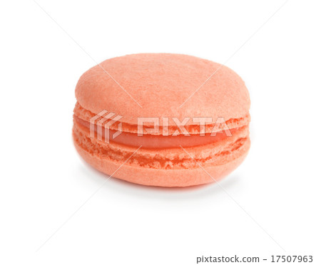 pink macaroon on white background 17507963