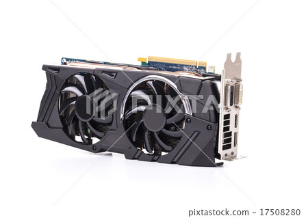 Graphics card isolated on white background Graphics card isolated on white background 17508280