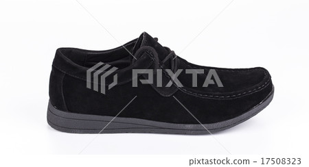 One new black shoe on the white background 17508323