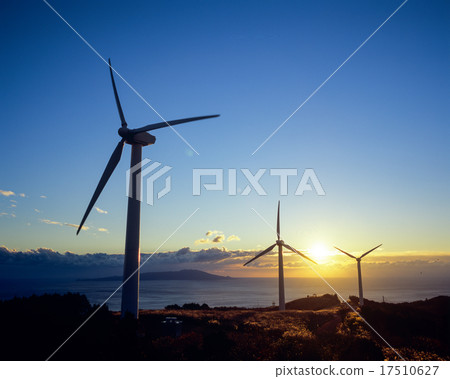 朝日和風力發電機 17510627