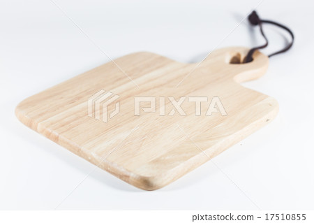 Wooden plate isolated on white background 17510855