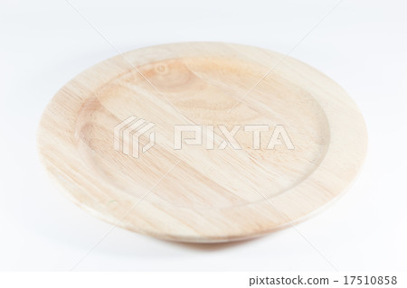 Wooden plate isolated on white background Wooden plate isolated on white background 17510858