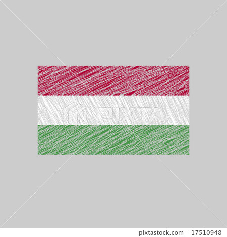 Flag of Hungary. Grunge texture. 17510948