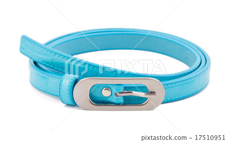 Cyan woman belt isolated on white background 17510951