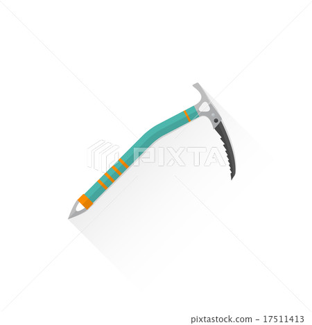 color alpinism equipment ice axe device icon 17511413