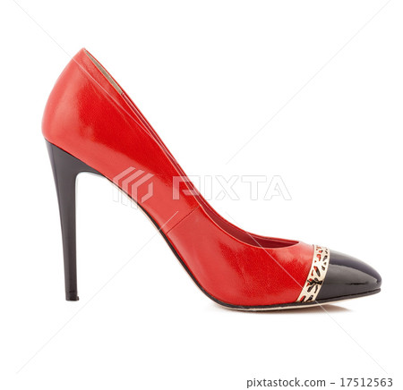 High Heels red woman shoe isolated on white High Heels red woman shoe isolated on white 17512563