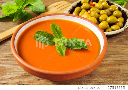 spanish gazpacho and gazpachas olives 17512635