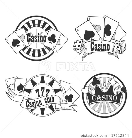 Casino and gambling badges or emblems 17512844